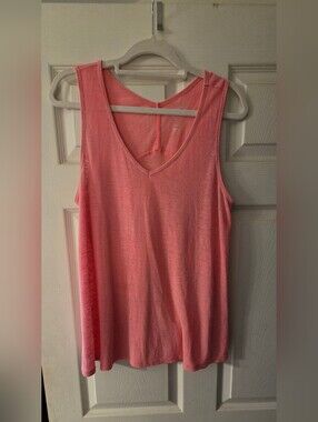 Women’s Coral Pink GAP V-Neck Tank Top